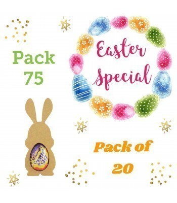 Special Offer 18mm Freestanding MINI Easter Rabbit (Design 3) CREME EGG Holders - Pack of 20